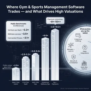 The Complete Valuation Playbook for Gym and Sports Management Software Businesses