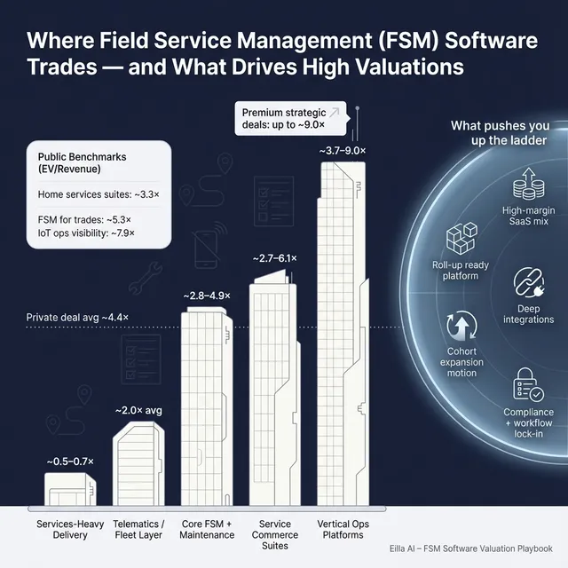 The Complete Valuation Playbook for Field Service Management Software Businesses