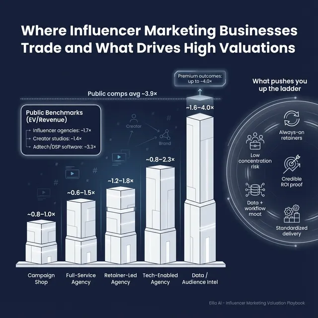 The Complete Valuation Playbook for Influencer Marketing Businesses