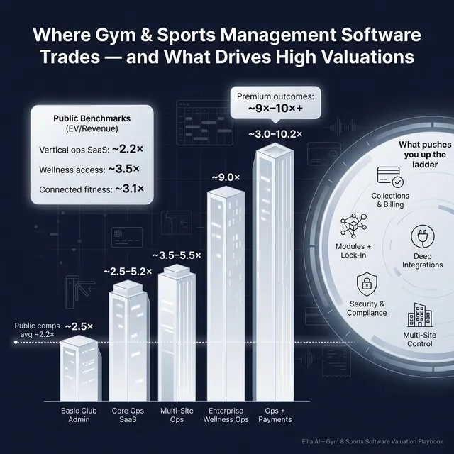 The Complete Valuation Playbook for Gym and Sports Management Software Businesses