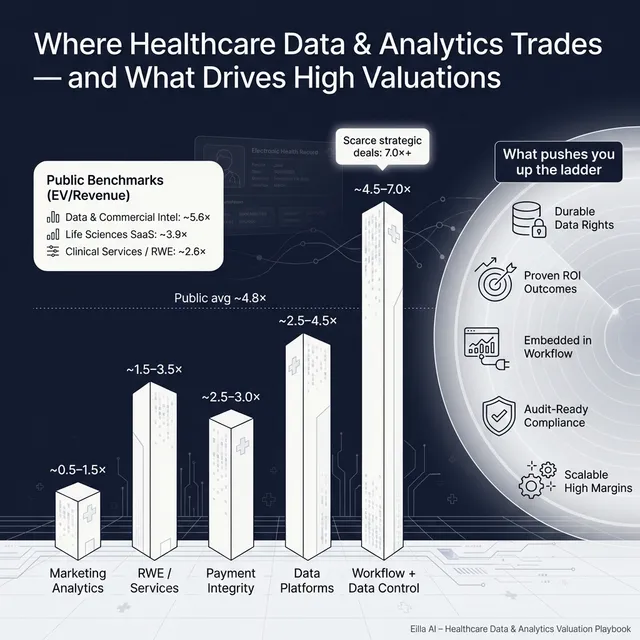 The Complete Valuation Playbook for Healthcare Data and Analytics Businesses