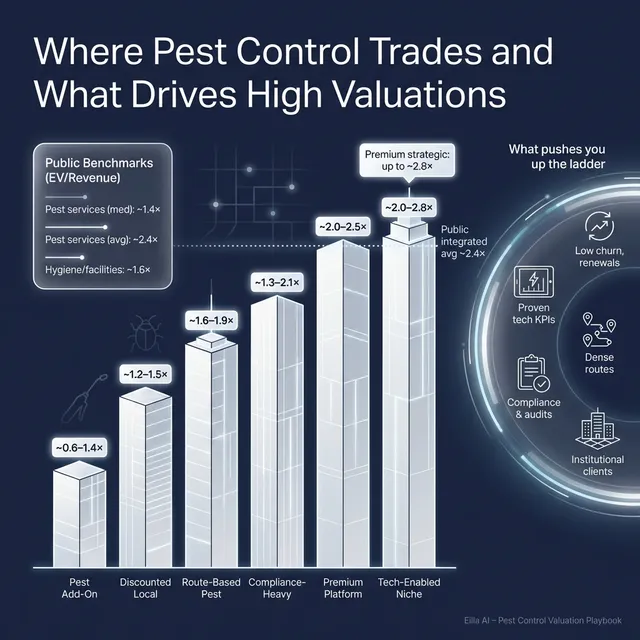 The Complete Valuation Playbook for Pest Control Businesses