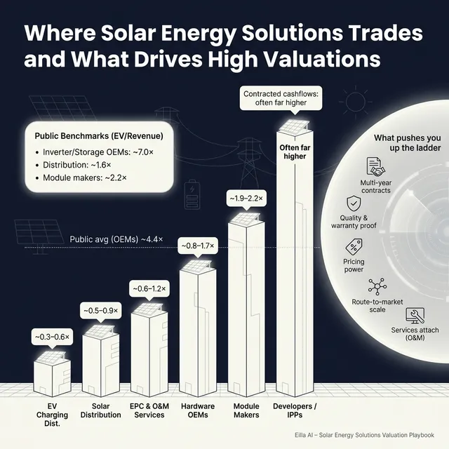 The Complete Valuation Playbook for Solar Energy Solutions Businesses