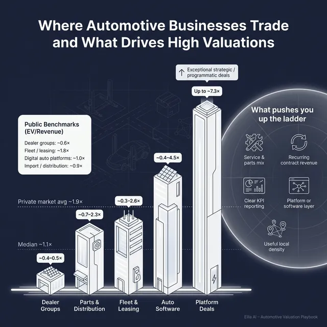 The Complete Valuation Playbook for Automotive Products and Services Businesses