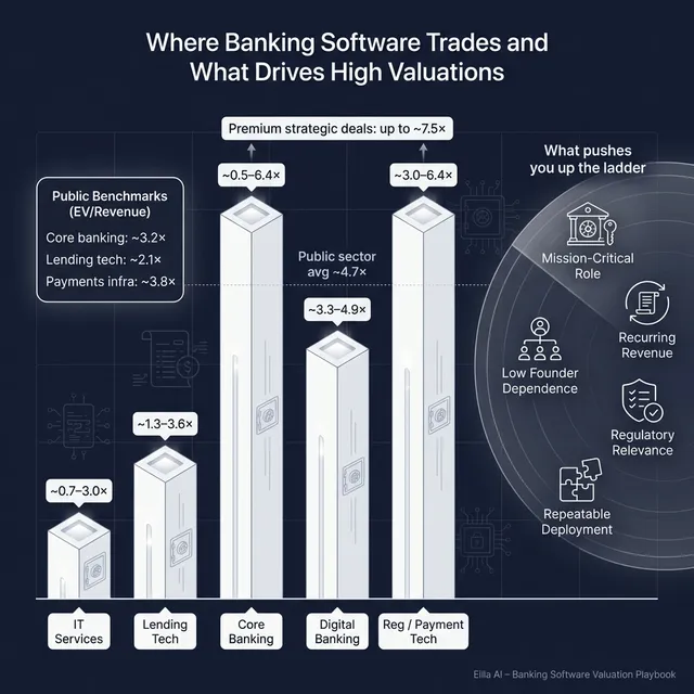 The Complete Valuation Playbook for Banking Software Businesses