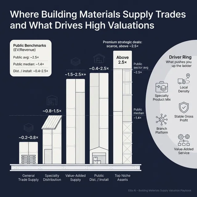 The Complete Valuation Playbook for Building Materials Supply Businesses