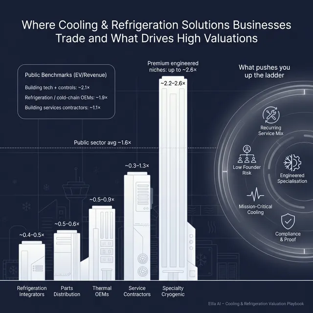 The Complete Valuation Playbook for Cooling and Refrigeration Solutions Businesses