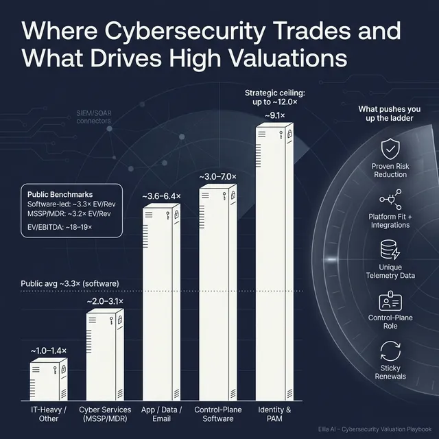 The Complete Valuation Playbook for Cybersecurity Businesses